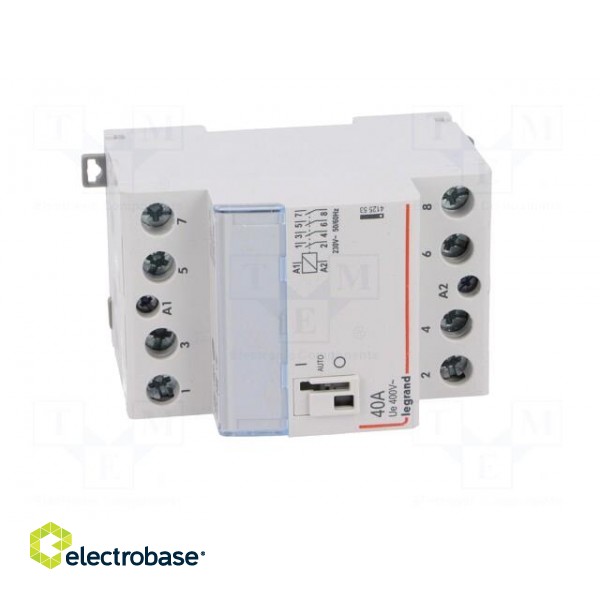 Contactor: 4-pole installation | NO x4 | 230VAC | 40A | DIN | SM300 image 9