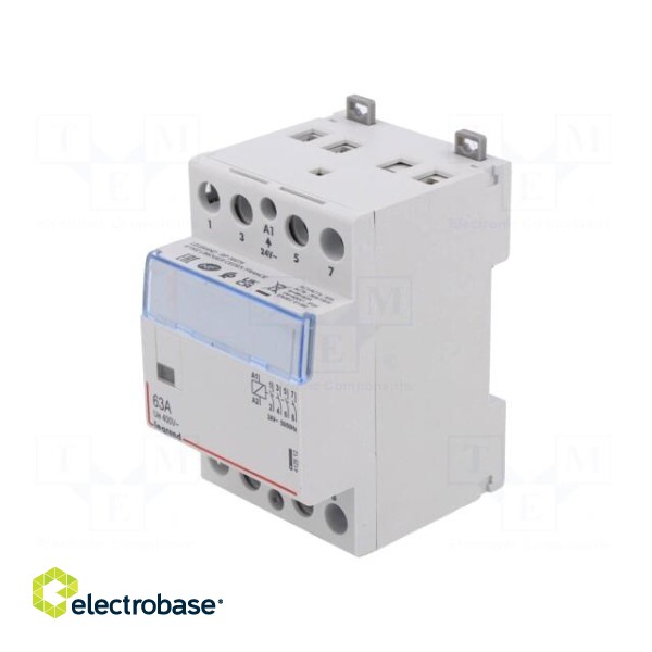 Contactor: 4-pole installation | NO x4 | 24VAC | 63A | SM300 | 412431