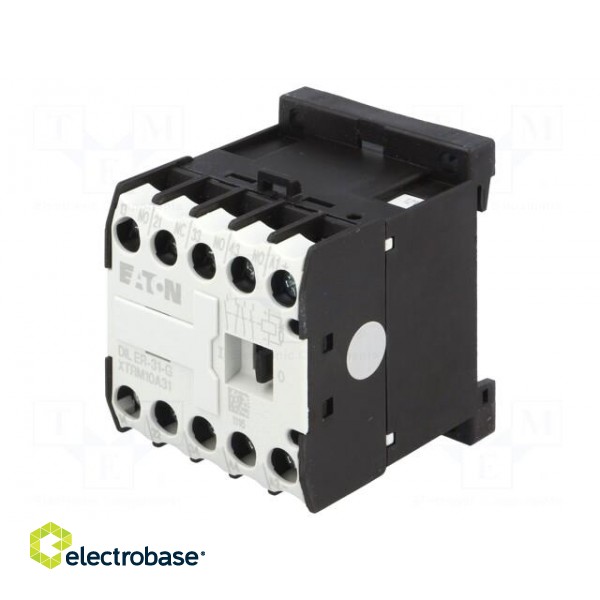Contactor: 4-pole | NC + NO x3 | 12VDC | 6A | DIN,on panel | DILER image 1