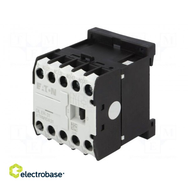 Contactor: 4-pole | NC + NO x3 | 24VAC | 6A | DIN,on panel | DILER image 1