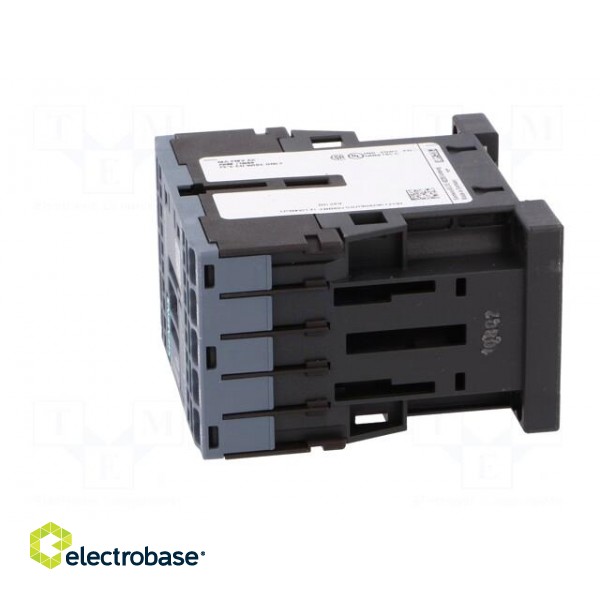 Contactor: 4-pole | NC + NO x3 | 24VDC | 10A | 3RH20 | spring clamps image 3