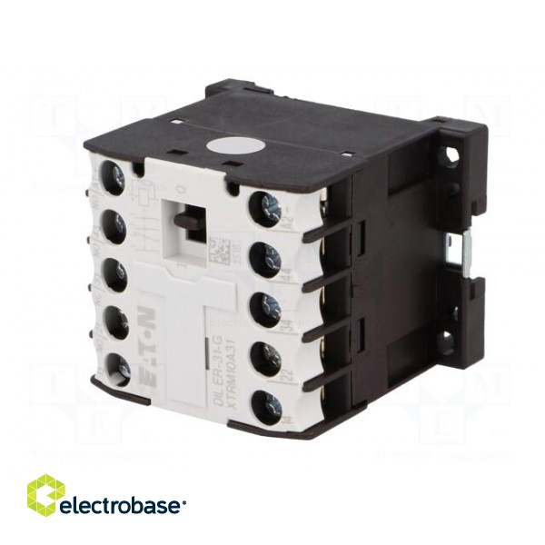 Contactor: 4-pole | NC + NO x3 | 24VDC | 6A | DIN,on panel | DILER image 2