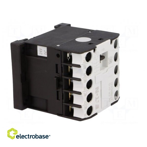 Contactor: 4-pole | NC + NO x3 | 24VDC | 6A | DIN,on panel | DILER image 8