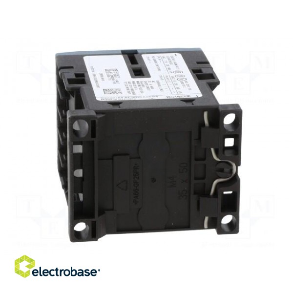 Contactor: 4-pole | NC x2 + NO x2 | 230VAC | 9A | 3RT25 | -25÷60°C | 690V image 5