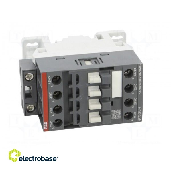 Contactor: 4-pole | NC x2 + NO x2 | 24÷60VAC,20÷60VDC | 3A | NFZ фото 9