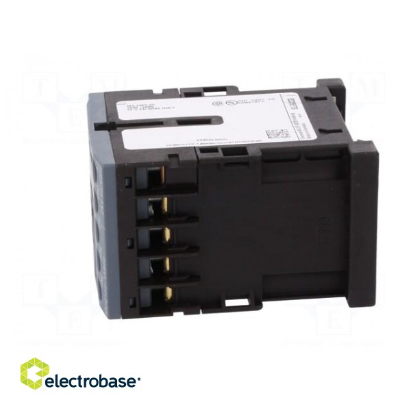 Contactor: 4-pole | NC x2 + NO x2 | 24VAC | 10A | DIN,on panel | 3RH20 image 3