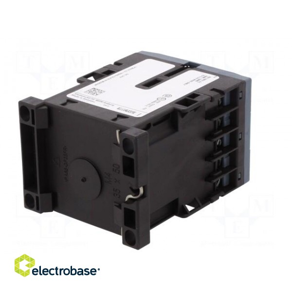 Contactor: 4-pole | NC x2 + NO x2 | 24VDC | 10A | DIN,on panel | 3RH20 paveikslėlis 6