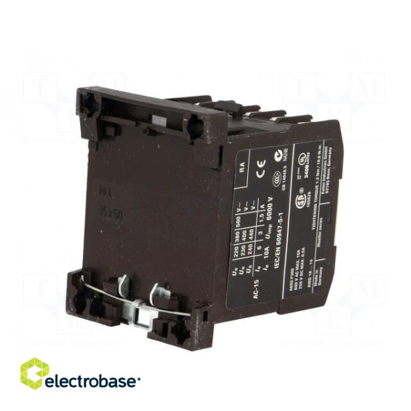 Contactor: 4-pole | NC x2 + NO x2 | 24VDC | 6A | DIN,on panel | DILER image 6