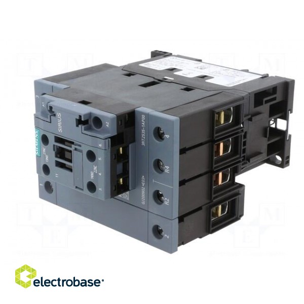 Contactor: 4-pole | NC x2 + NO x2 | Auxiliary contacts: NO + NC image 2