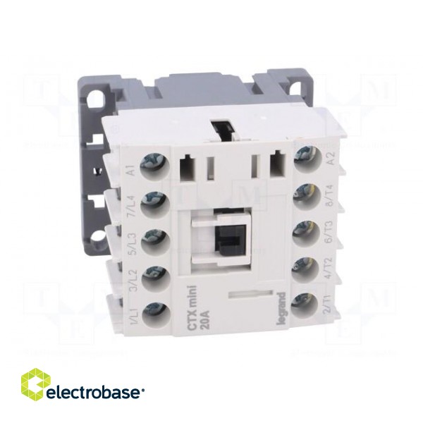 Contactor: 4-pole | NO x4 | 230VAC | 20A | for DIN rail mounting image 9