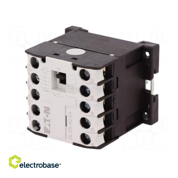 Contactor: 4-pole | NO x4 | 230VAC | 6A | DIN,on panel | DILER | -25÷50°C фото 2