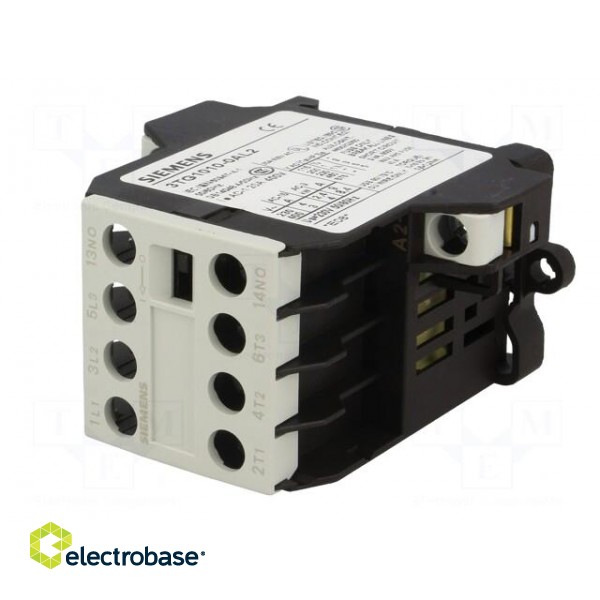 Contactor: 4-pole | NO x4 | 230VAC | 8.4A | DIN,on panel | 3TG10 image 2