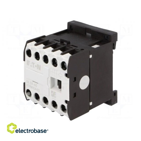 Contactor: 4-pole | NO x4 | 24VAC | 6A | DIN,on panel | DILER | -25÷50°C фото 1
