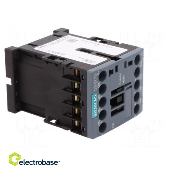 Contactor: 4-pole | NO x4 | 24VDC | 10A | DIN,on panel | 3RH20 | -25÷60°C image 8