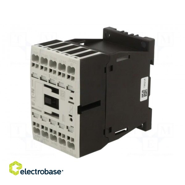 Contactor: 4-pole | NO x4 | 24VDC | 4A | for DIN rail mounting | W: 45mm image 1