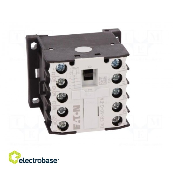 Contactor: 4-pole | NO x4 | 24VDC | 6A | DIN,on panel | DILER | -25÷50°C фото 9