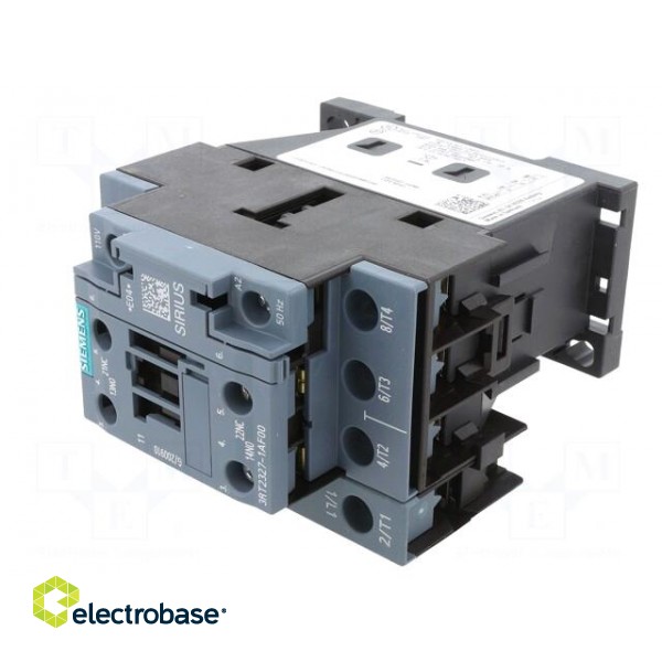 Contactor: 4-pole | NO x4 | Auxiliary contacts: NO + NC | 110VAC image 2