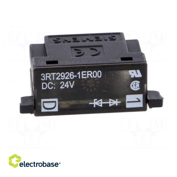 Surge arrestor | diode assemblie | Series: 3RT20 | Size: S0 | 24VDC image 9