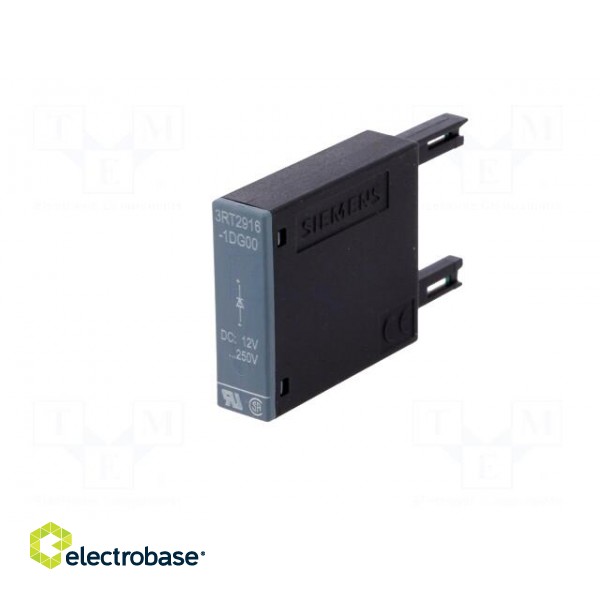 Surge arrestor | noise suppression diode | Series: 3RT20 | Size: S00 image 2