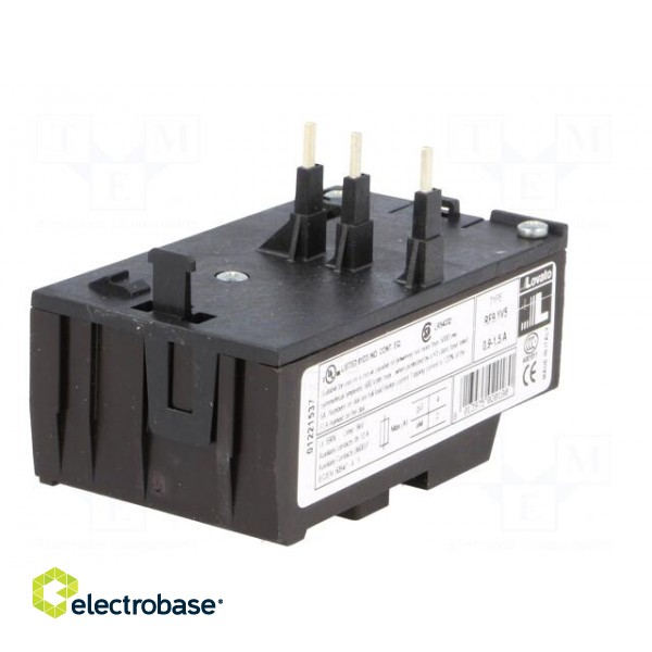 Thermal relay | Series: 11RF9 | Leads: screw terminals | 0.9÷1.5A image 6