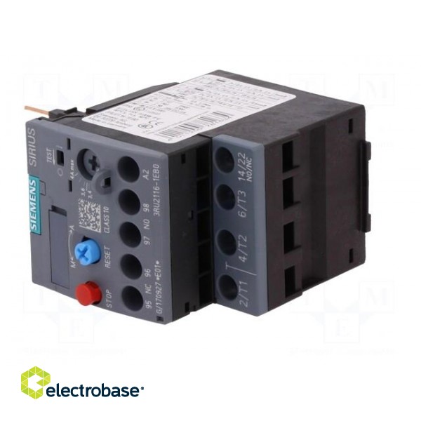 Thermal relay | Series: 3RT20 | Size: S00 | Auxiliary contacts: NC,NO image 2