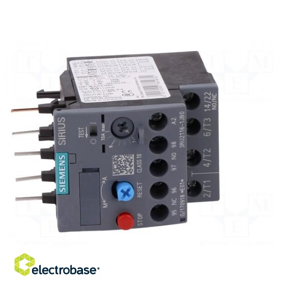 Thermal relay | Series: 3RT20 | Size: S00 | Auxiliary contacts: NC,NO image 9