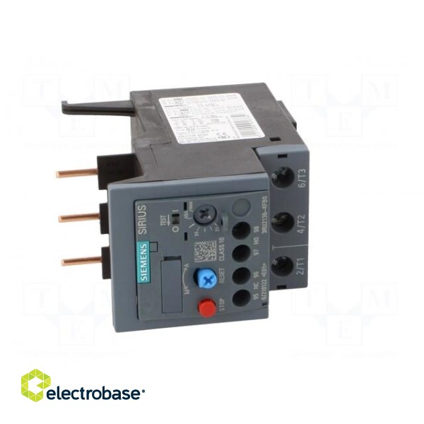 Thermal relay | Series: 3RT20 | Size: S2 | Auxiliary contacts: NC,NO фото 9