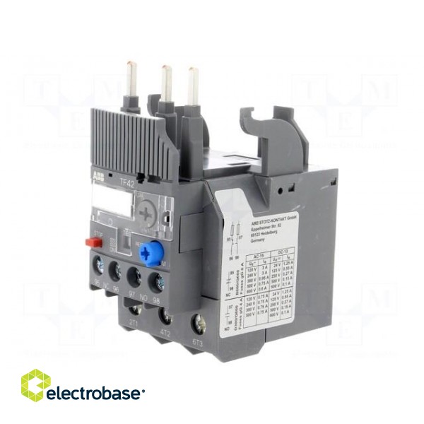 Thermal relay | Series: AF | Leads: screw terminals | 0.1÷0.13A фото 1