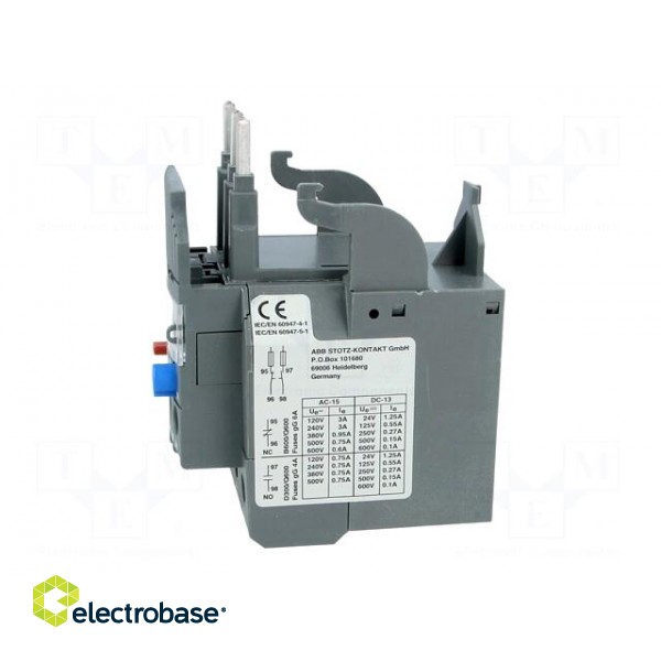 Thermal relay | Series: AF | Leads: screw terminals | 0.13÷0.17A image 3