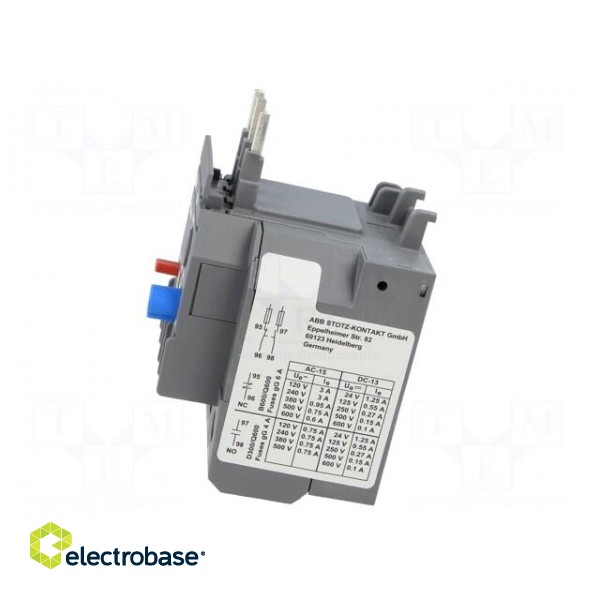 Thermal relay | Series: AF | Leads: screw terminals | 0.55÷0.74A фото 3