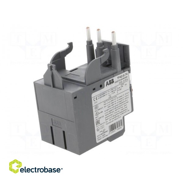 Thermal relay | Series: AF | Leads: screw terminals | 0.55÷0.74A фото 6