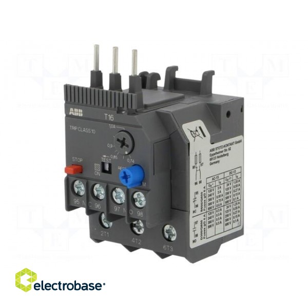 Thermal relay | Series: AF | Leads: screw terminals | 0.74÷1A image 1