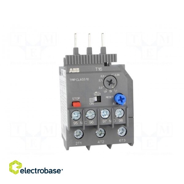 Thermal relay | Series: AF | Leads: screw terminals | 1.7÷2.3A фото 10