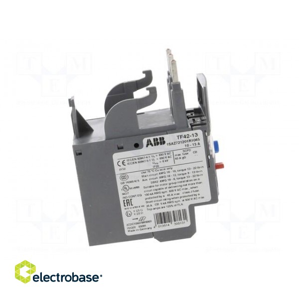 Thermal relay | Series: AF | Leads: screw terminals | 10÷13A image 7