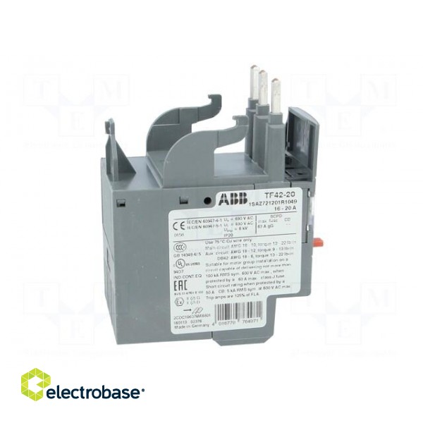 Thermal relay | Series: AF | Leads: screw terminals | 16÷20A image 7