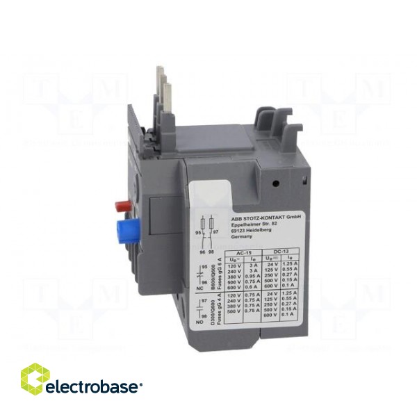Thermal relay | Series: AF | Leads: screw terminals | 3.1÷4.2A фото 3