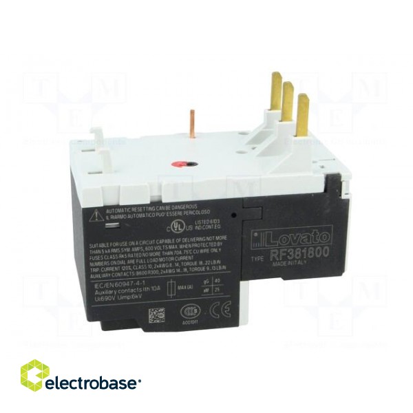 Thermal relay | Series: RF38 | Leads: screw terminals | 13÷18A фото 6
