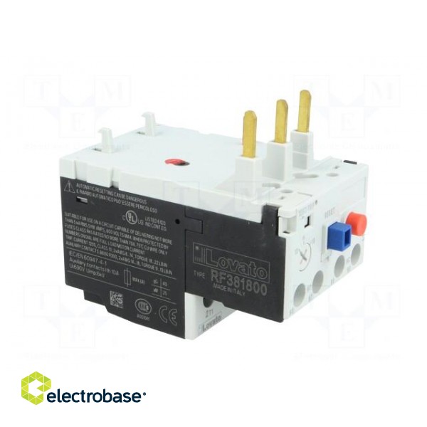 Thermal relay | Series: RF38 | Leads: screw terminals | 13÷18A фото 7