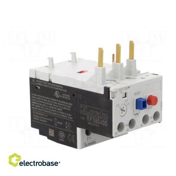Thermal relay | Series: RF38 | Leads: screw terminals | 2.5÷4A фото 8