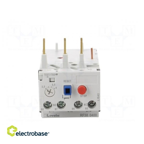 Thermal relay | Series: RF38 | Leads: screw terminals | 2.5÷4A фото 9