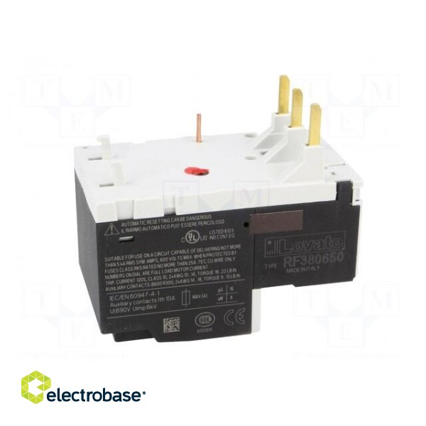 Thermal relay | Series: RF38 | Leads: screw terminals | 4÷6.5A фото 7
