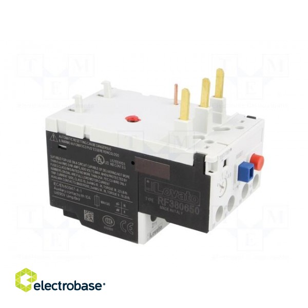 Thermal relay | Series: RF38 | Leads: screw terminals | 4÷6.5A фото 8