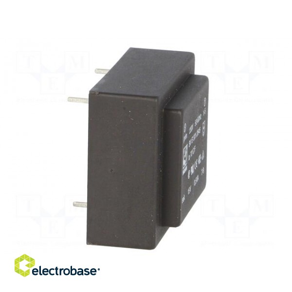 Transformer: encapsulated | 0.5VA | 230VAC | 15V | 33mA | Mounting: PCB фото 9