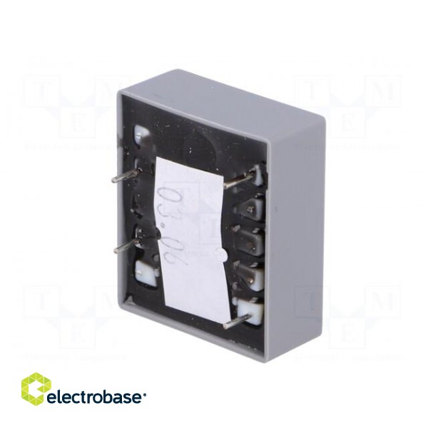 Transformer: encapsulated | 0.6VA | 230VAC | 7.5V | 0.08A | IP00 | 70g paveikslėlis 6