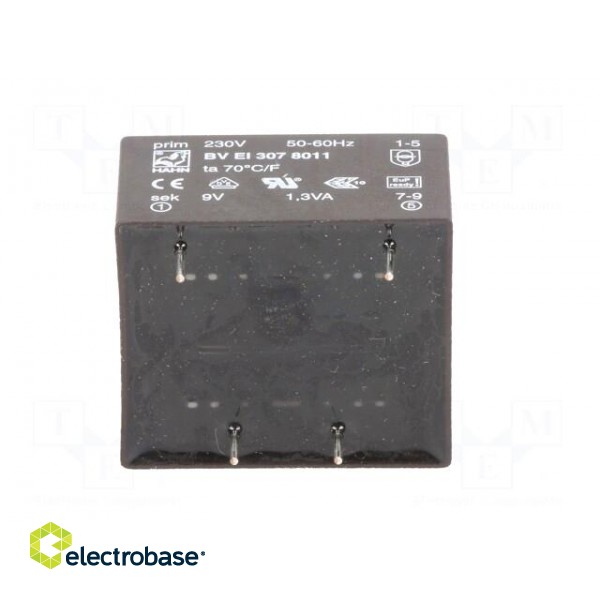 Transformer: encapsulated | 1.3VA | 230VAC | 9V | 144mA | PCB | BVEI image 7