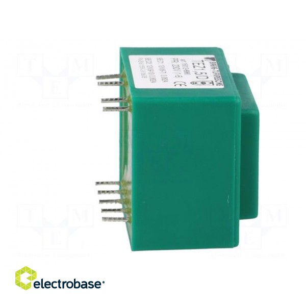 Transformer: encapsulated | 1.5VA | 230VAC | 12V | 12V | 62.5mA | 62.5mA фото 9