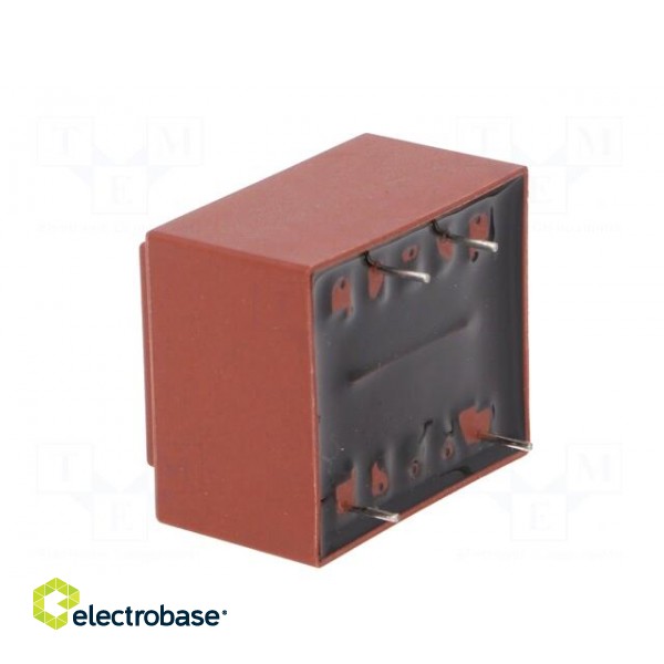 Transformer: encapsulated | 1.5VA | 230VAC | 15V | 100mA | Mounting: PCB image 6