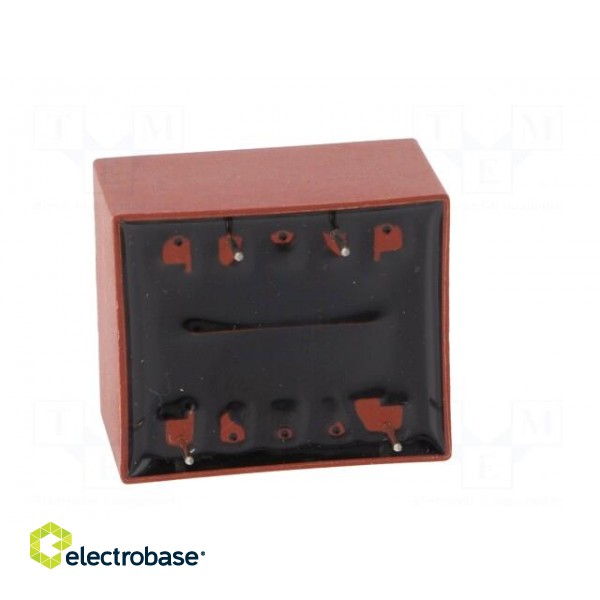 Transformer: encapsulated | 1.5VA | 230VAC | 15V | 100mA | Mounting: PCB фото 7