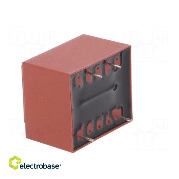 Transformer: encapsulated | 1.5VA | 230VAC | 15V | 100mA | Mounting: PCB image 6