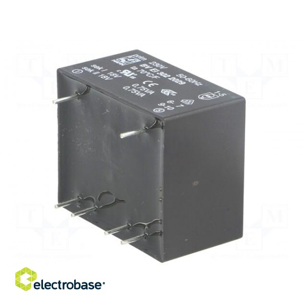 Transformer: encapsulated | 1.5VA | 230VAC | 18V | 18V | 41mA | 41mA | PCB image 8